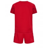 Echipament fotbal Danemarca Tricou Acasa Mondial 2022 pentru copii maneca scurta (+ Pantaloni scurti)